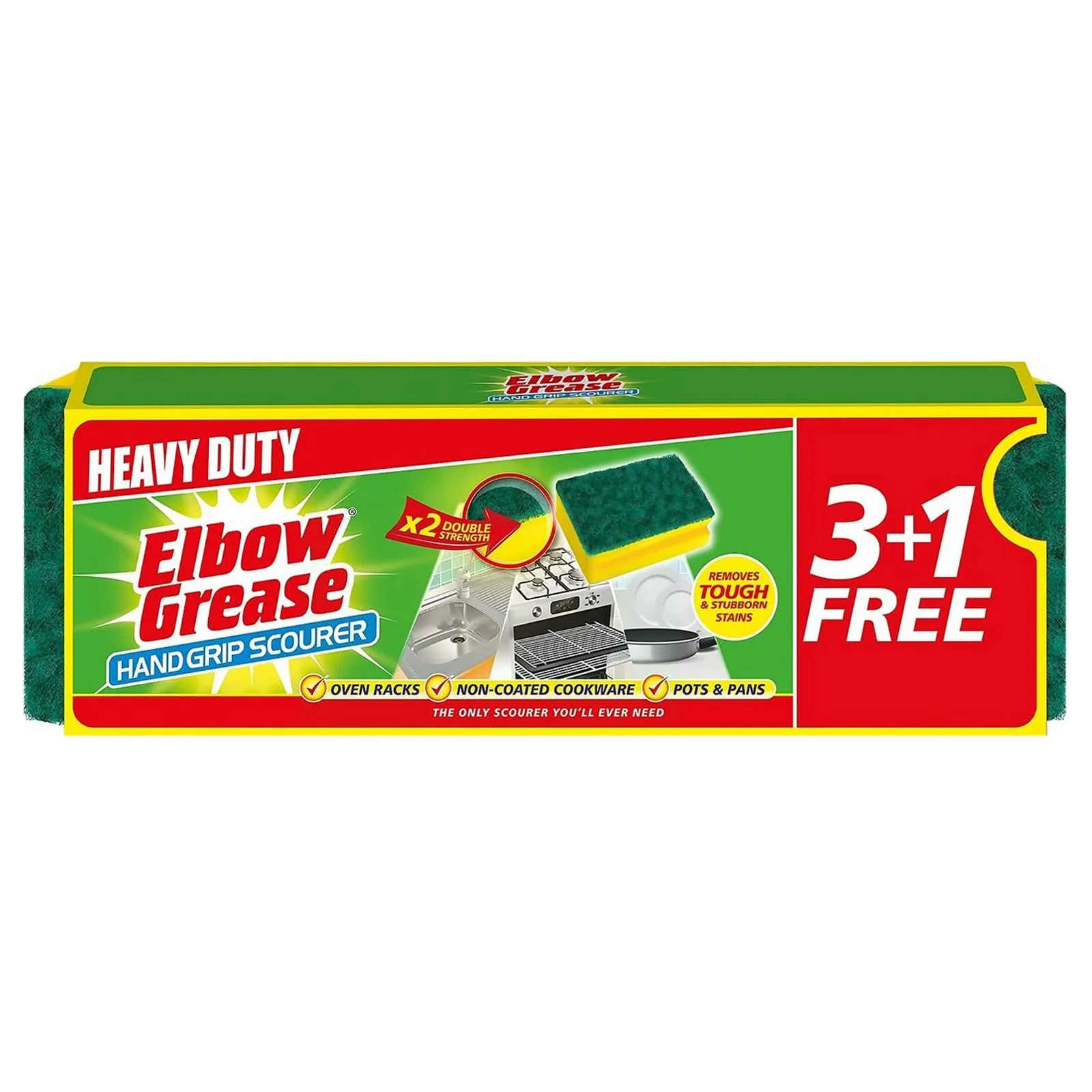 Elbow Grease Kitchen Scourer 4pk | Affordable & Durable - Product Image Elbow Grease Kitchen Scourer 4pk | Affordable & Durable - Product Image